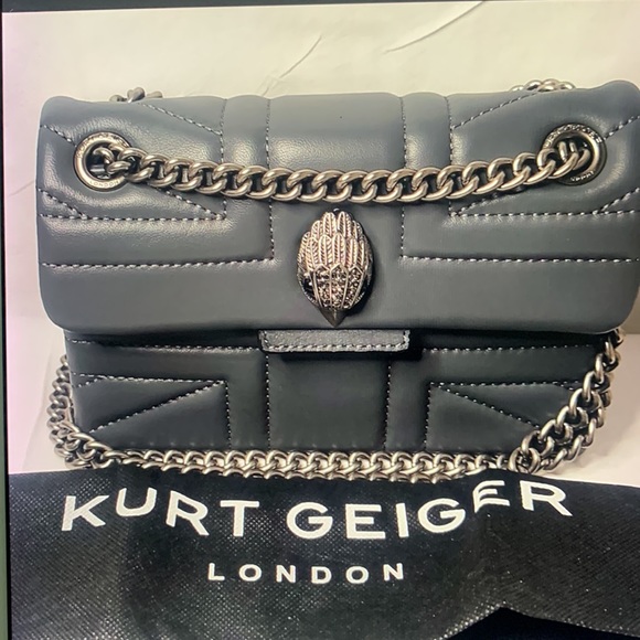 Kurt Geiger Handbags - - KURT GEIGER LONDON KENSINGTON MINI UNION JACK LEATHER SHOULDER BAG